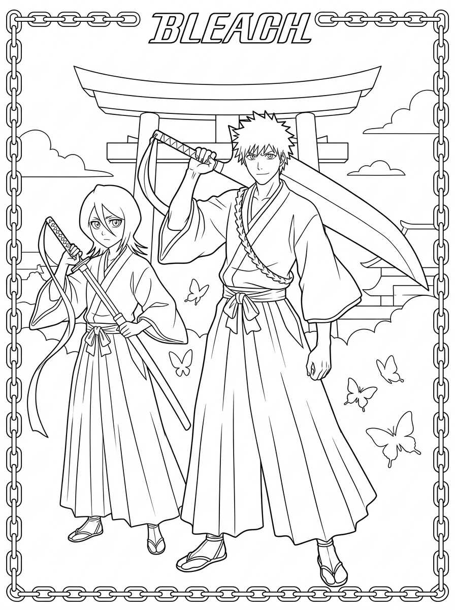 Bleach ausmalbilder pdf kostenlos