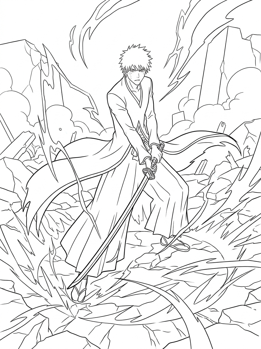 Bild Bleach 1 ausmalen