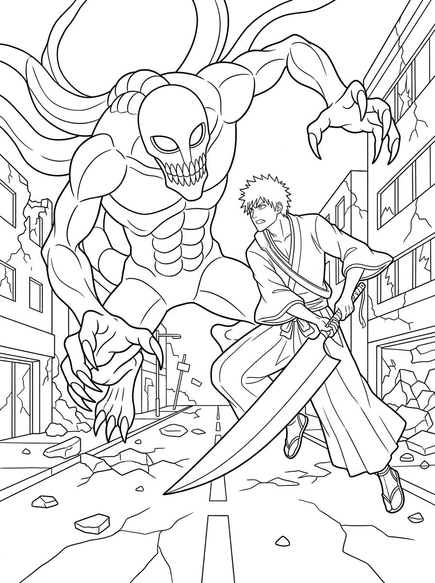 Metaphorik Bleach ausmalbilder und Drucken