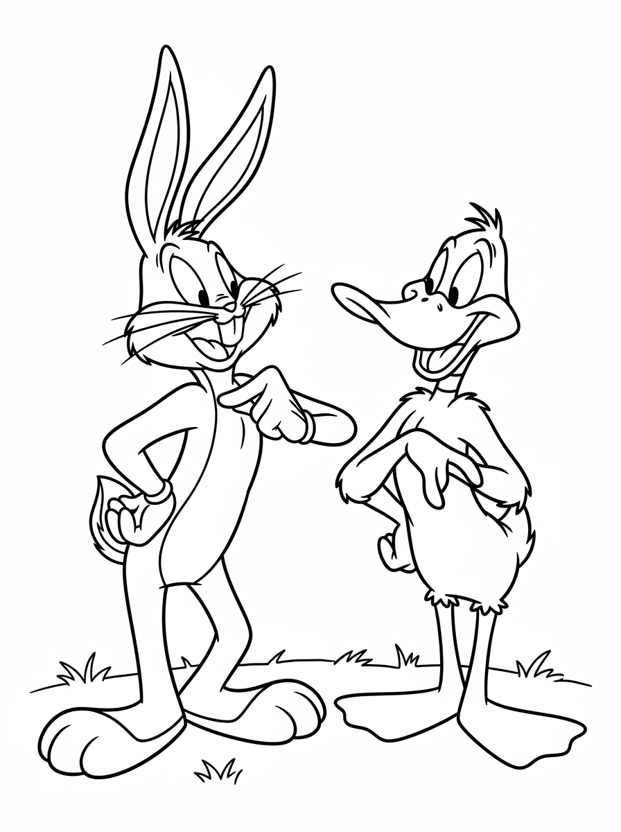 disegni di Bugs Bunny da colorare e stampare gratis
