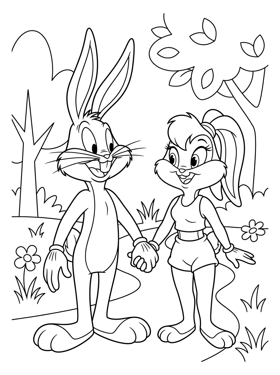 disegni Bugs Bunny da colorare pdf