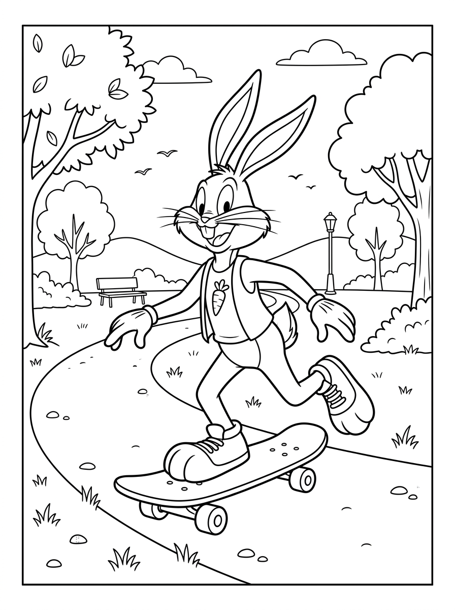 disegni Bugs Bunny da colorare e stampare