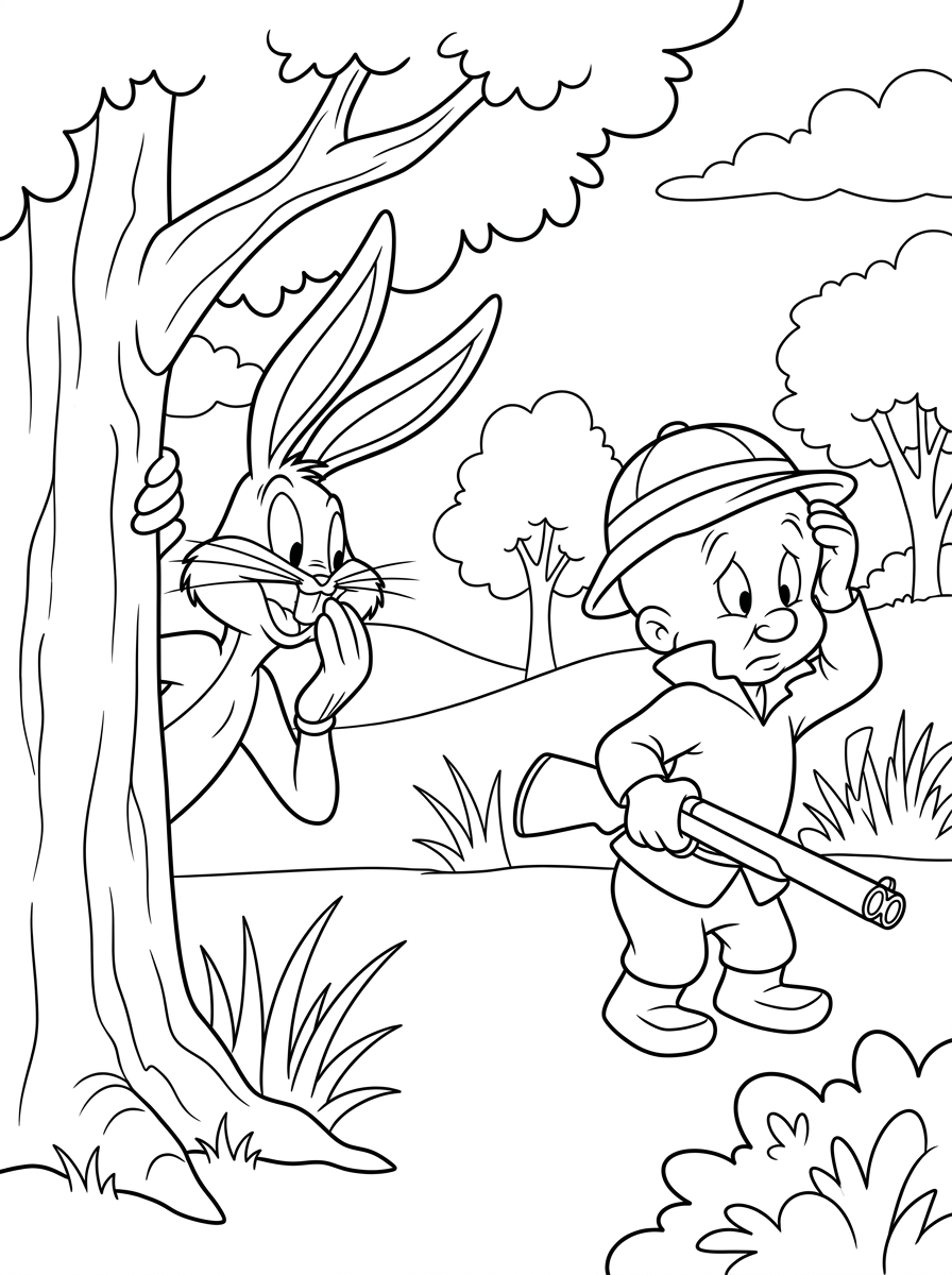 Bugs Bunny da colorare per bambini