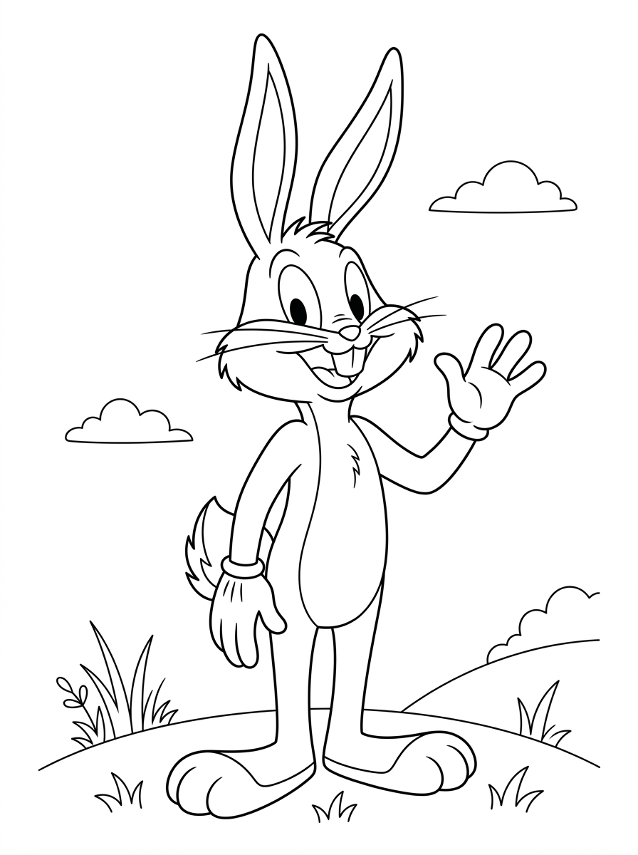 Bugs Bunny disegno da colorare