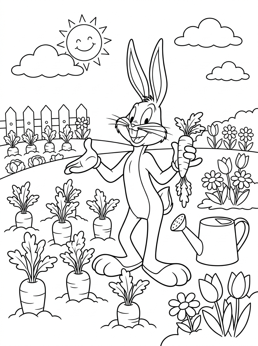 disegni da colorare Bugs Bunny pdf