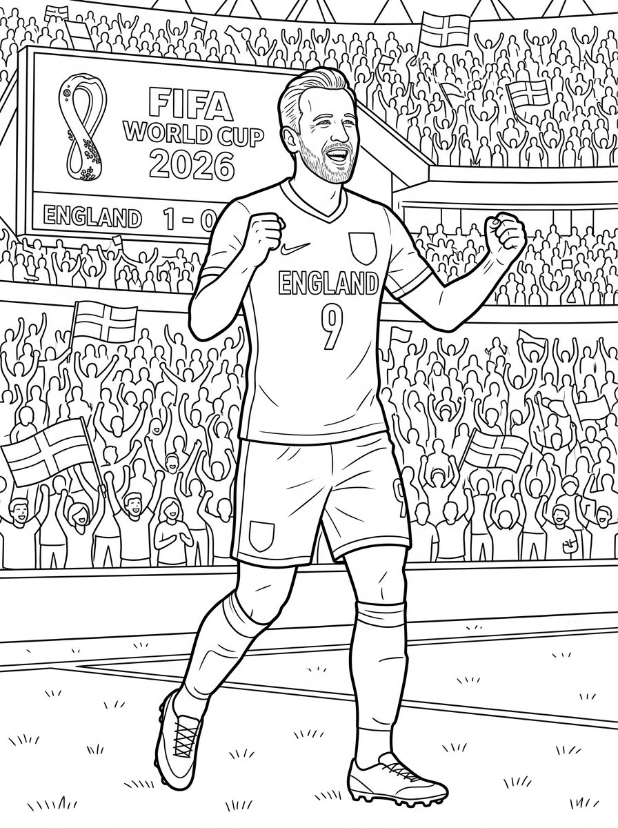 Coppa del Mondo FIFA 2026 10 disegni Coppa del Mondo FIFA 2026 da colorare per bambini
