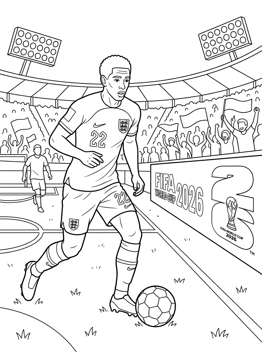 Coppa del Mondo FIFA 2026 9 disegni Coppa del Mondo FIFA 2026 da colorare