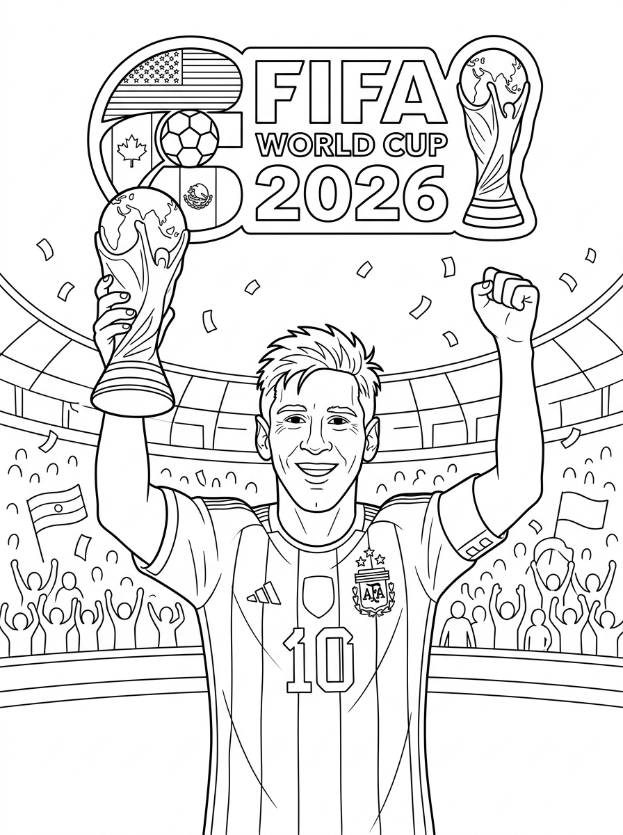 Coppa del Mondo FIFA 2026 7 Coppa del Mondo FIFA 2026 da colorare e stampare pdf