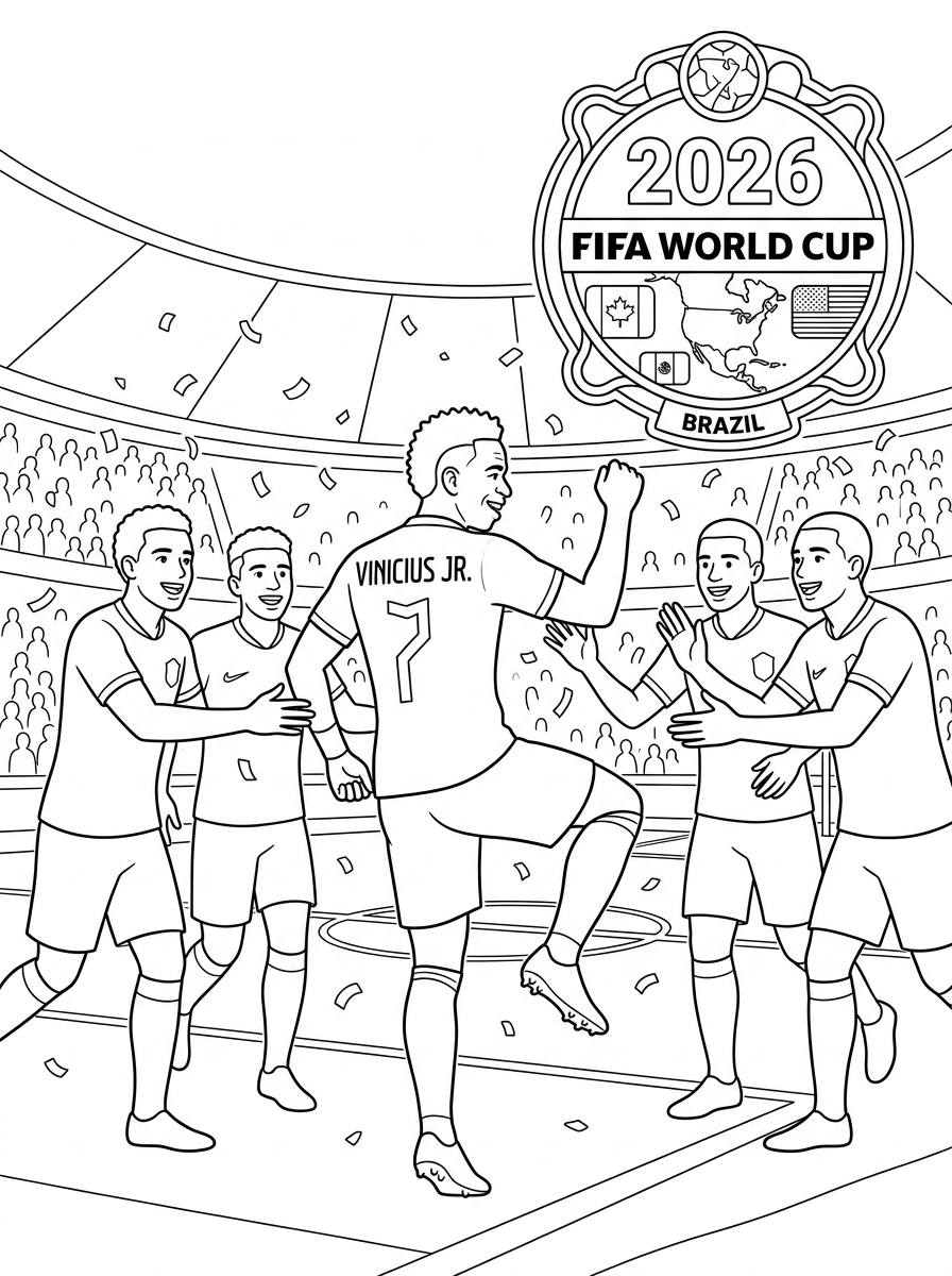 Coppa del Mondo FIFA 2026 2 Coppa del Mondo FIFA 2026 da colorare e stampare gratis