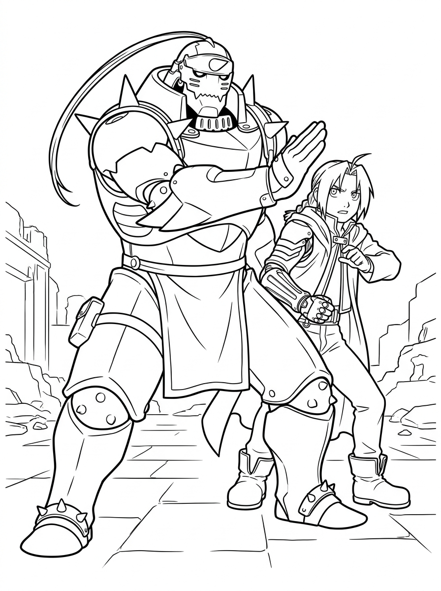 Fullmetal Alchemist 17 Fullmetal Alchemist da colorare pdf 1