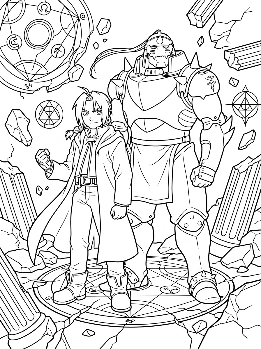 Fullmetal Alchemist 15 Fullmetal Alchemist da colorare e stampare pdf