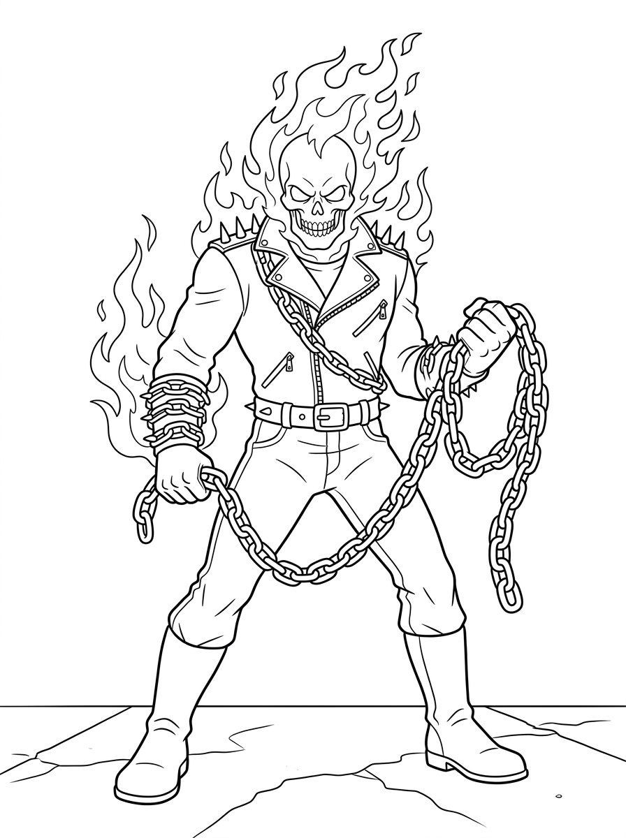 immagini di Ghost Rider da stampare e colorare