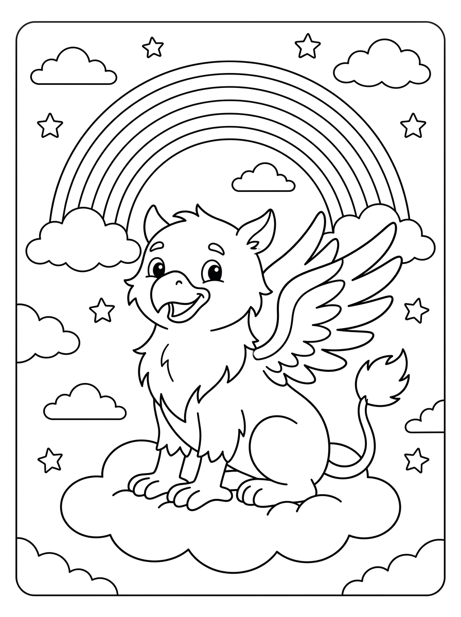 disegni Grifone da colorare