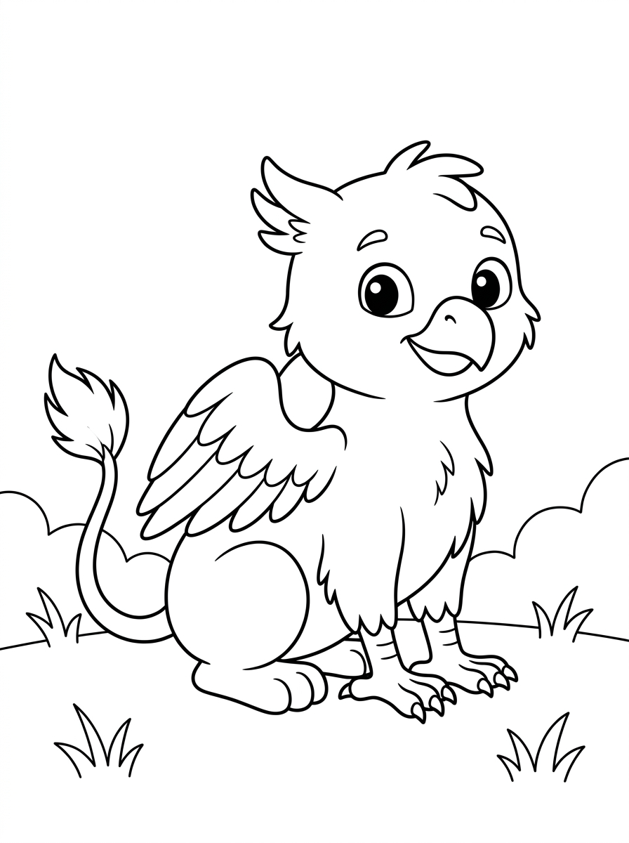 disegni da colorare gratis Grifone