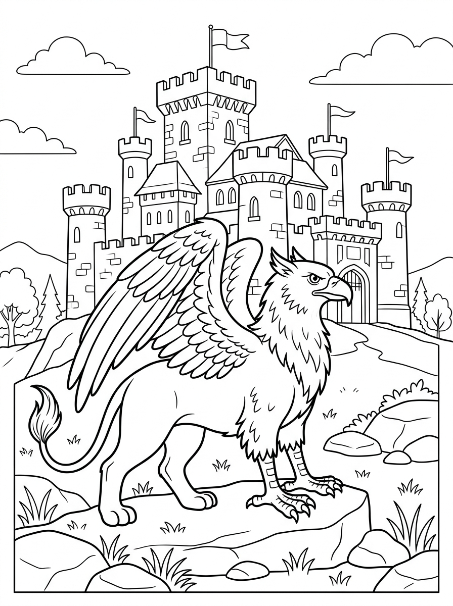 disegni Grifone da colorare pdf