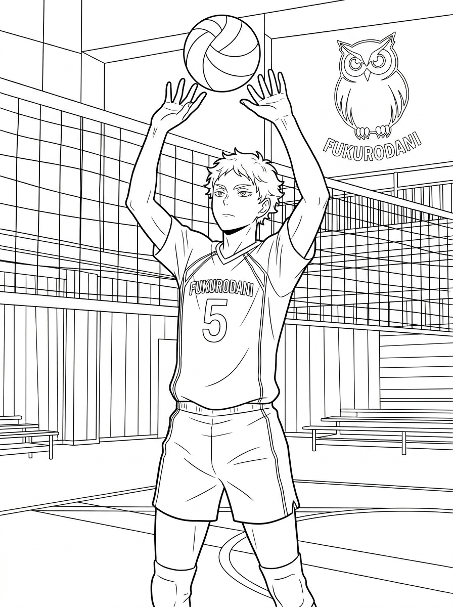 immagini da colorare di Haikyuu