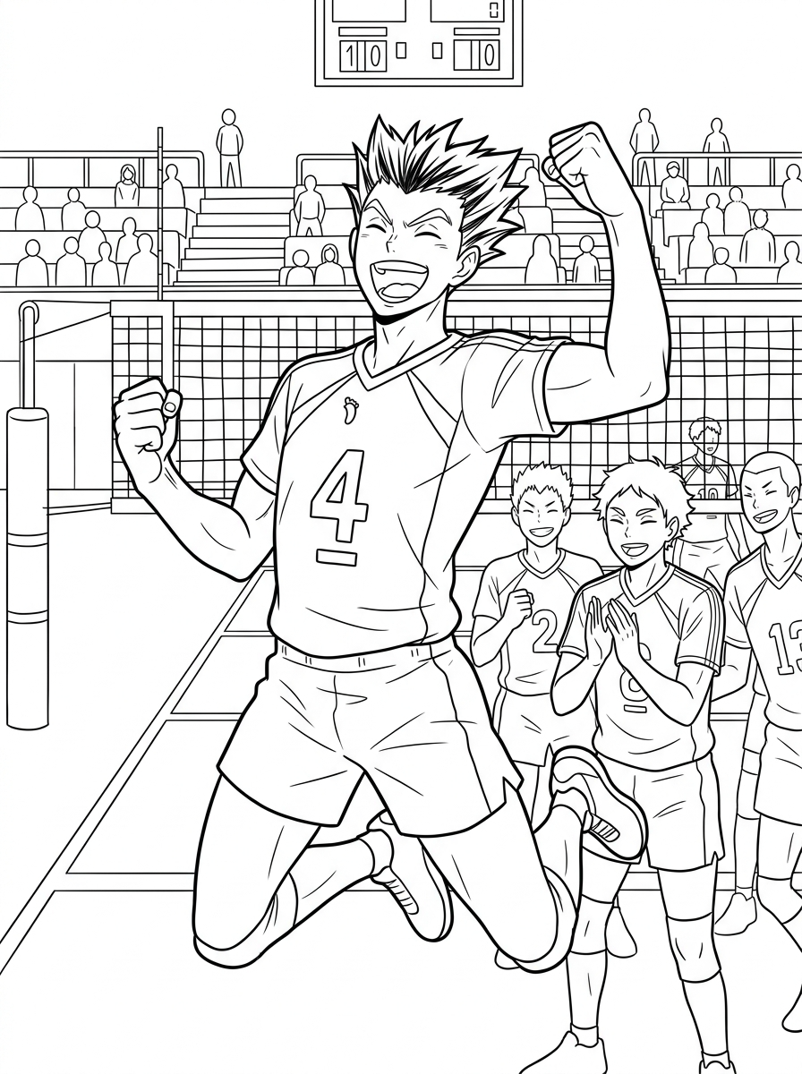 disegni Haikyuu da colorare gratis