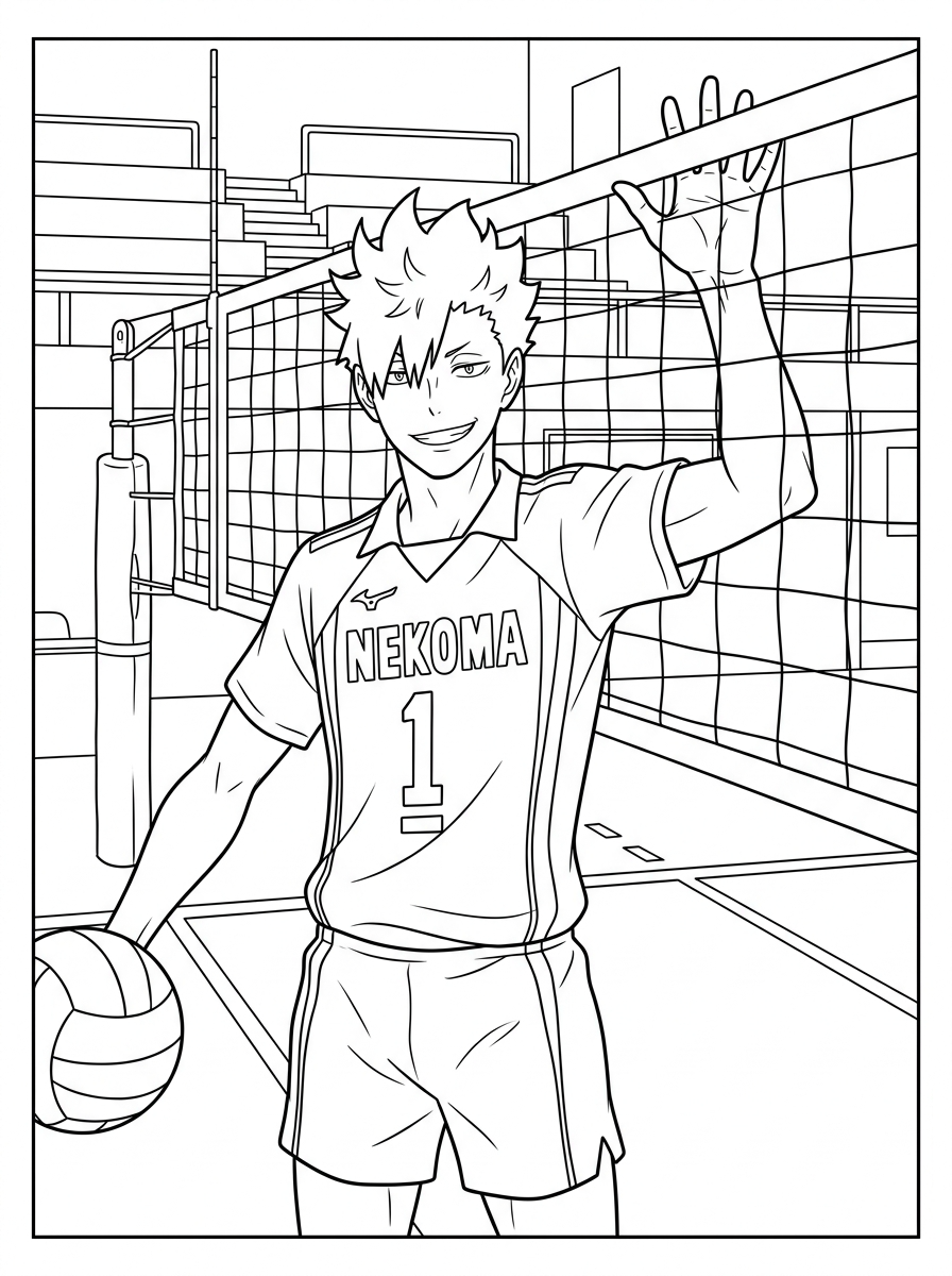 Haikyuu da stampare e colorare gratis