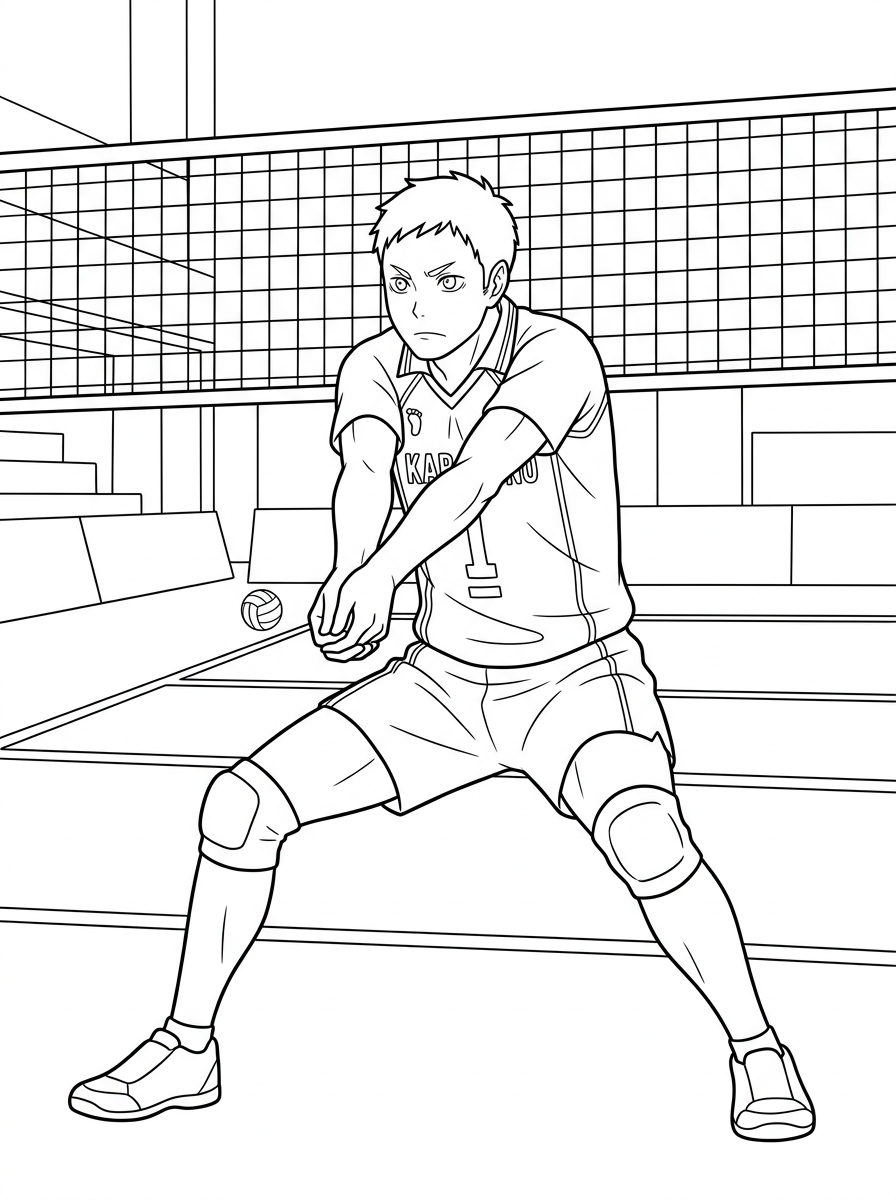 disegni Haikyuu facili da colorare 2