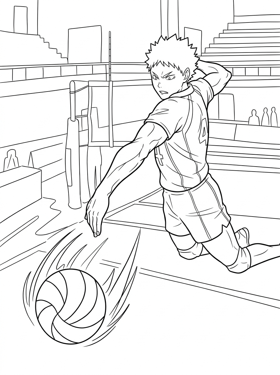 foto Haikyuu da colorare 1