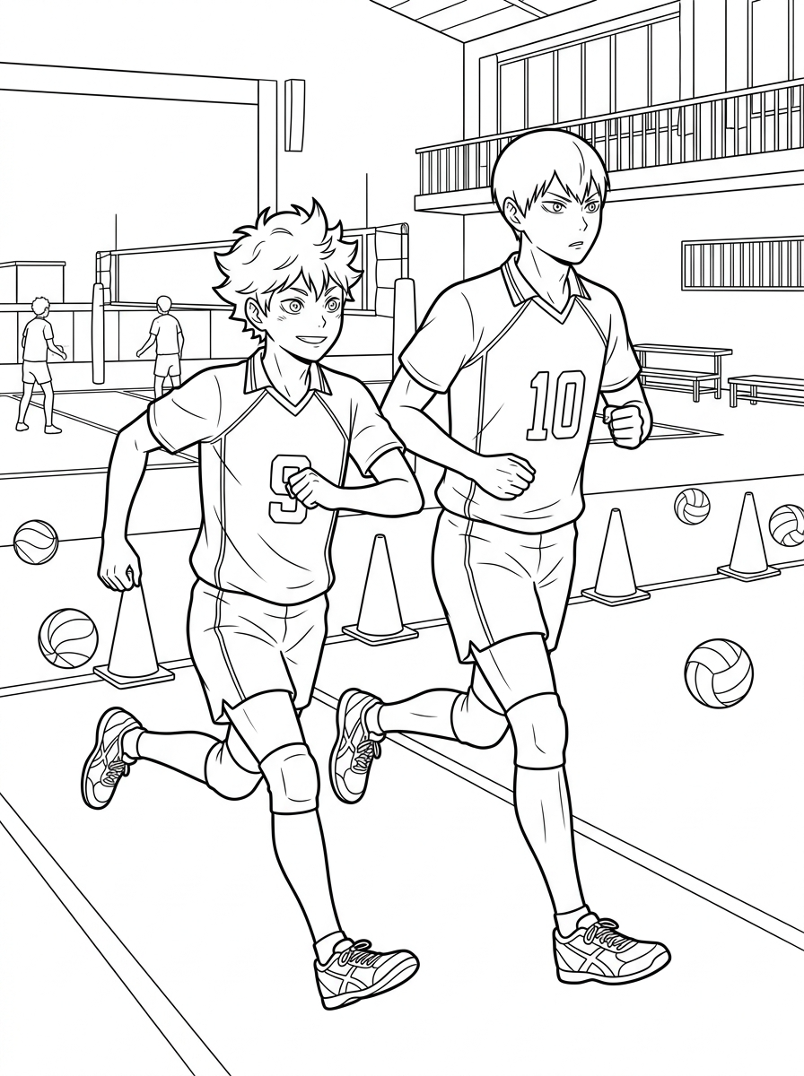 immagini da colorare di Haikyuu 1