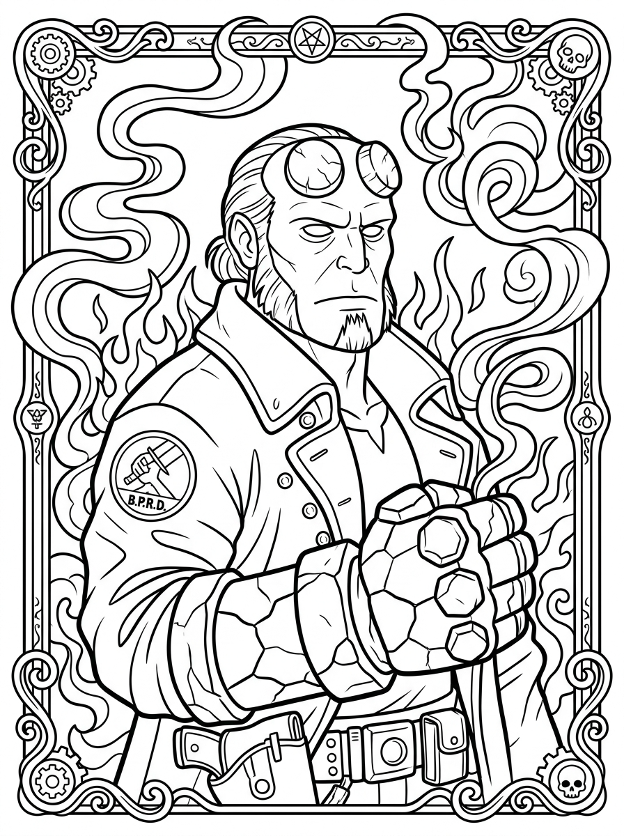 disegni Hellboy da colorare e stampare