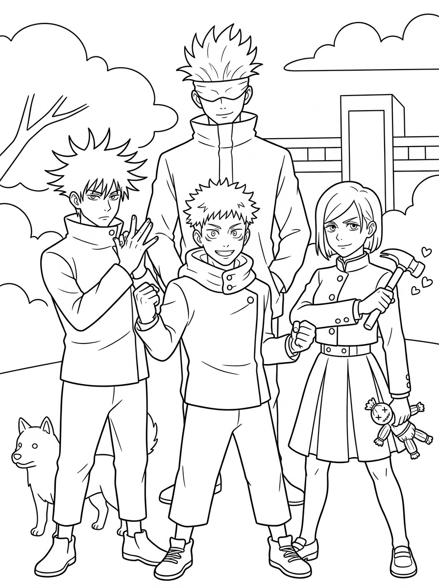 Jujutsu Kaisen 13 Jujutsu Kaisen da colorare bambini