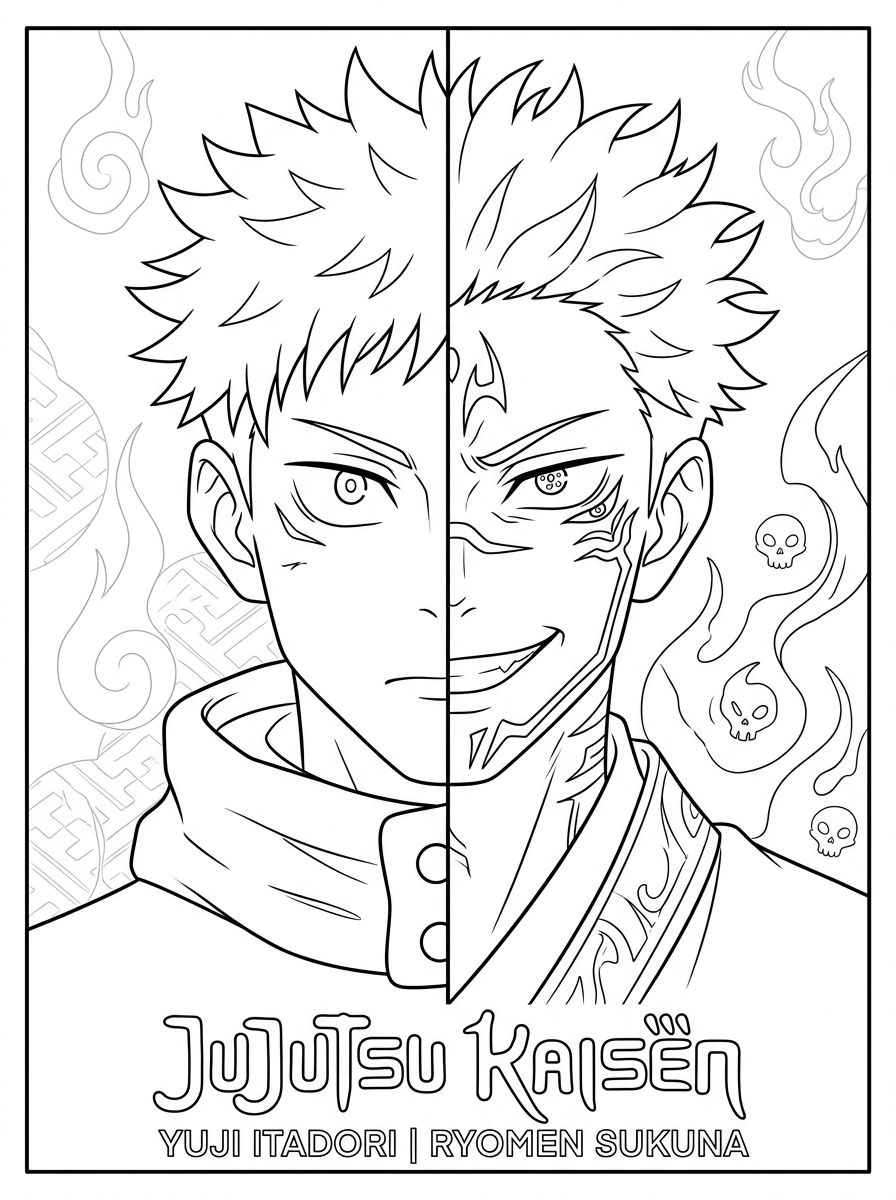 Jujutsu Kaisen 2 Jujutsu Kaisen da colorare e stampare gratis