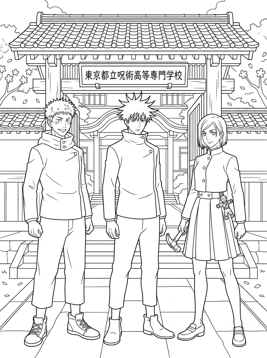 Jujutsu Kaisen 16 disegno Jujutsu Kaisen da colorare e stampare 1