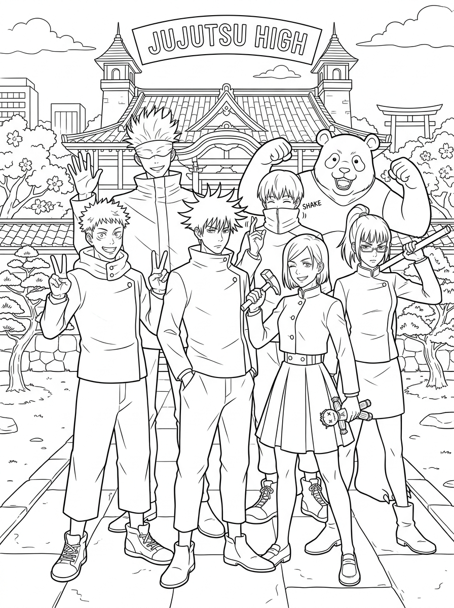Jujutsu Kaisen 15 disegno Jujutsu Kaisen da colorare e stampare