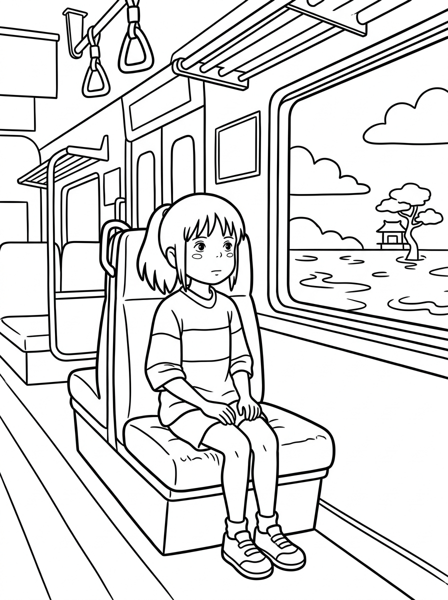 disegni La città incantata da colorare e stampare