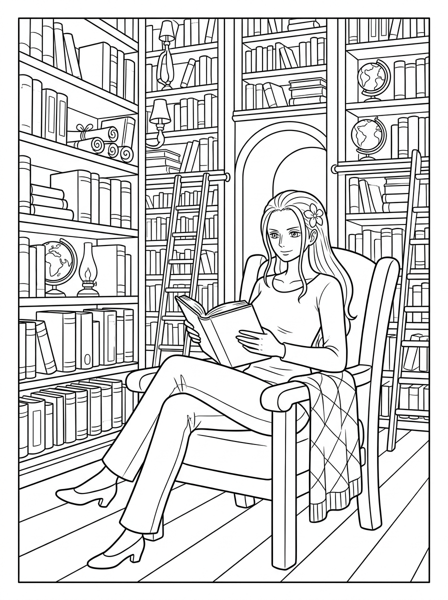 immagini Nico Robin da colorare e stampare