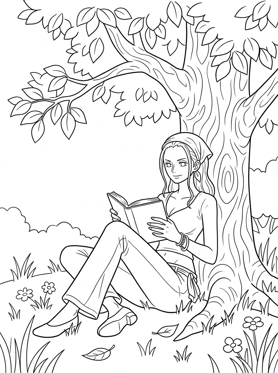 disegni da colorare Nico Robin da stampare