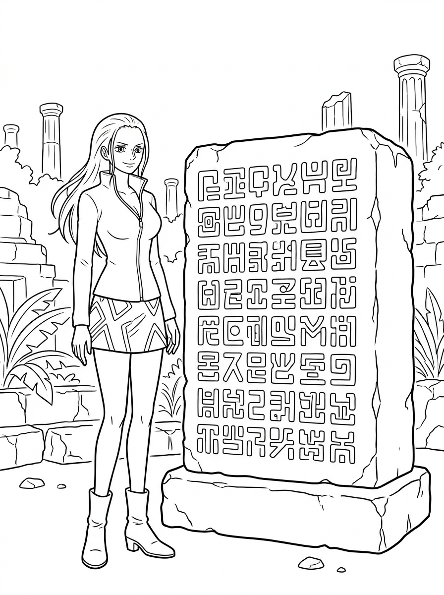 immagini Nico Robin da colorare e stampare 1