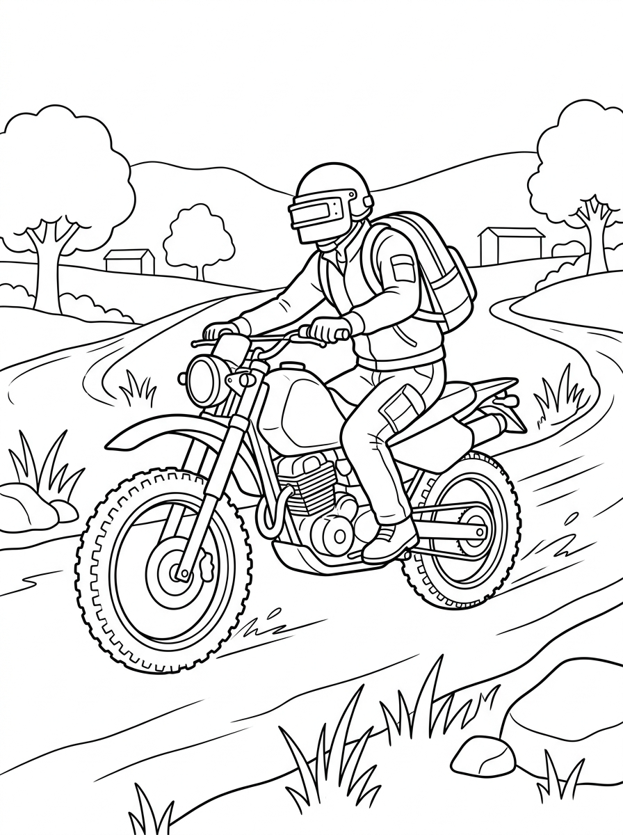 disegni di PUBG da colorare e stampare gratis