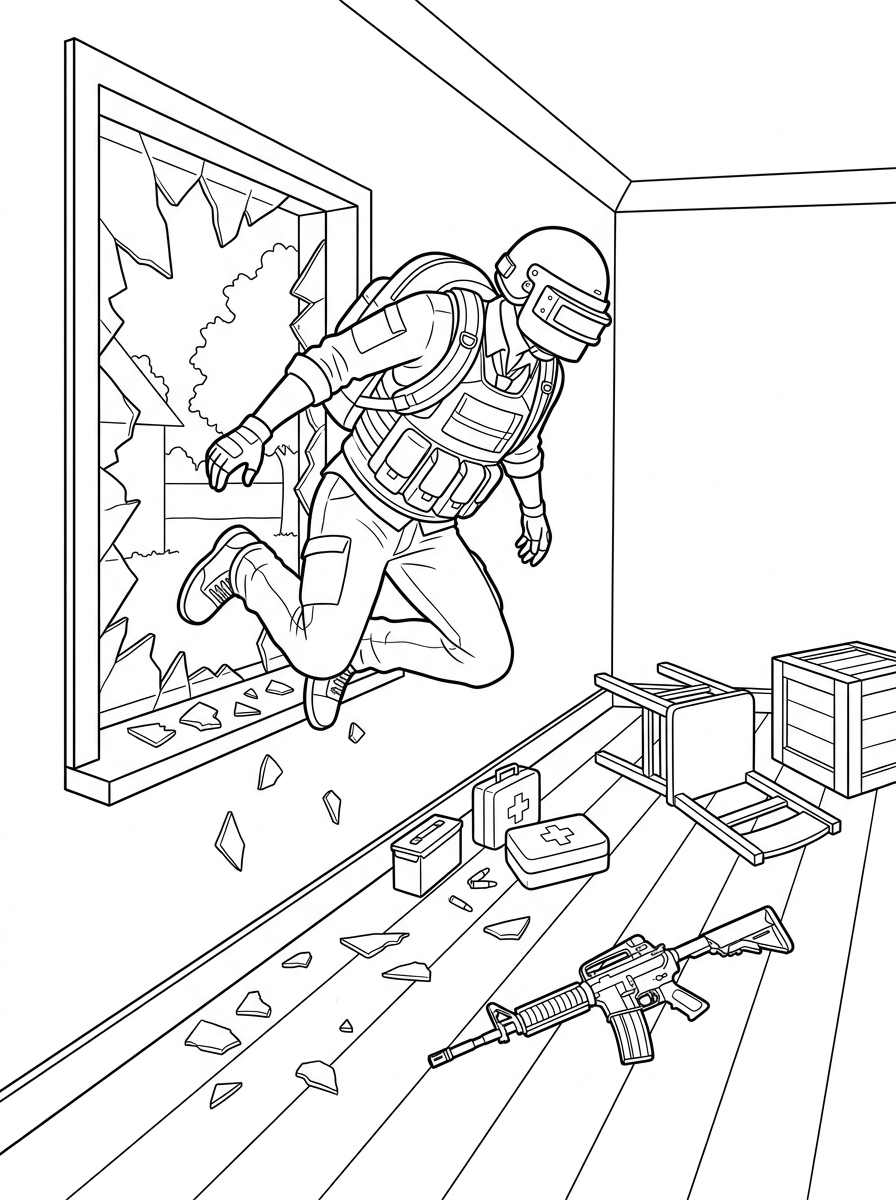 immagine di PUBG da colorare