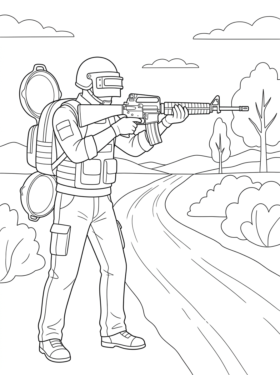 foto di PUBG da colorare