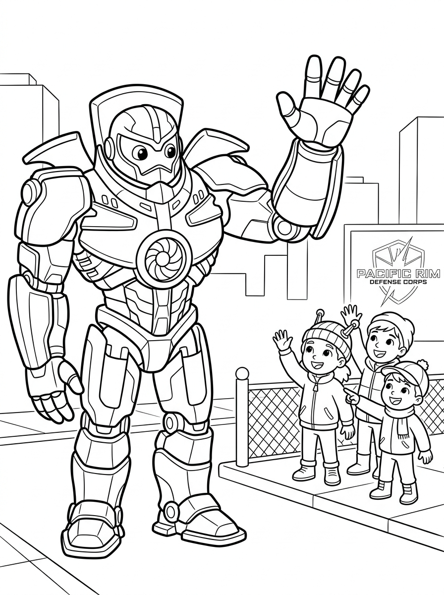 Pacific Rim 12 disegni da colorare gratis Pacific Rim