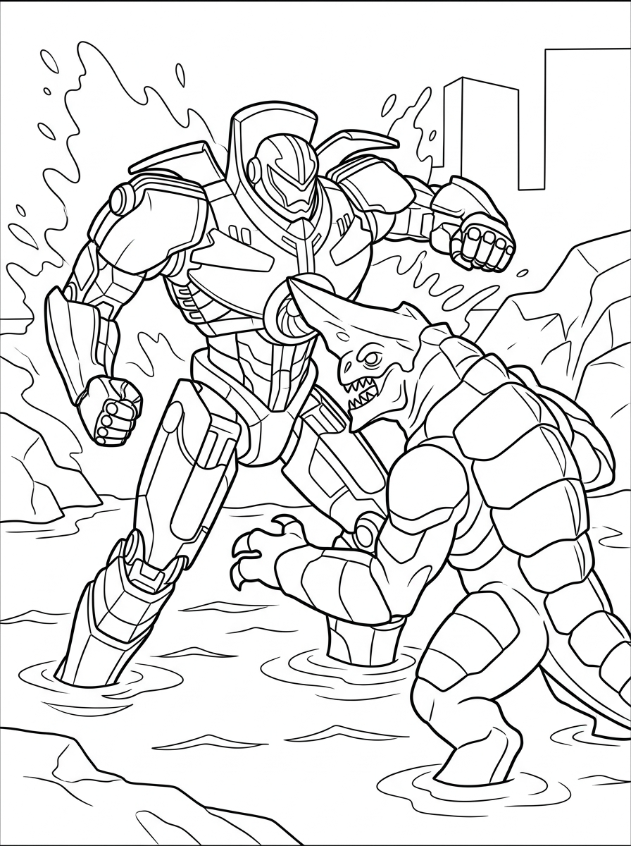 Pacific Rim 9 disegni da colorare Pacific Rim pdf