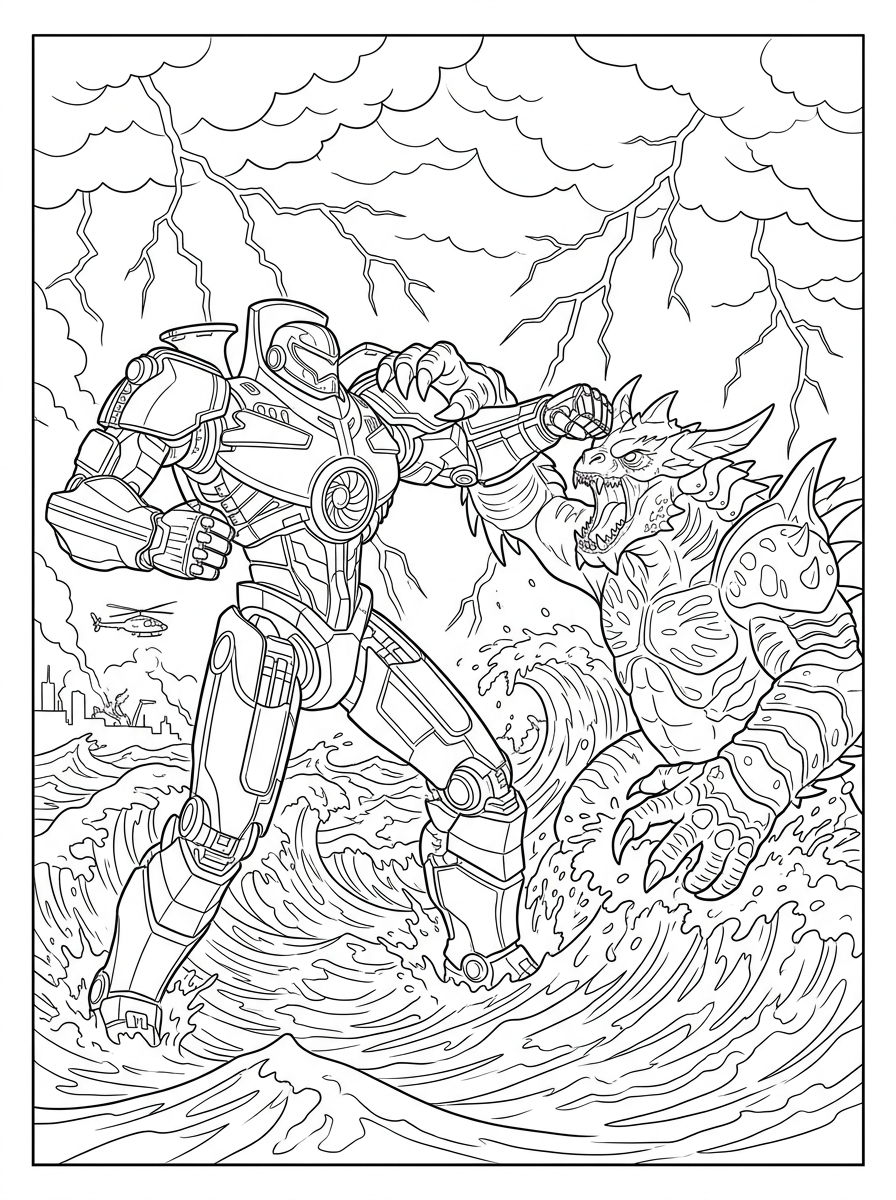 Pacific Rim 5 Pacific Rim da colorare e stampare