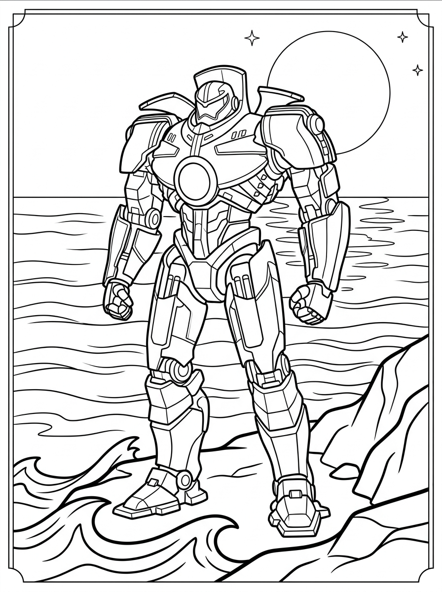 Pacific Rim 4 Pacific Rim da colorare bambini
