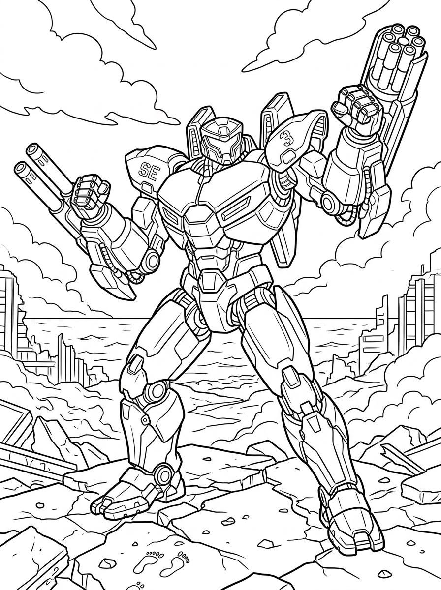 Pacific Rim 3 disegni Pacific Rim da colorare e stampare