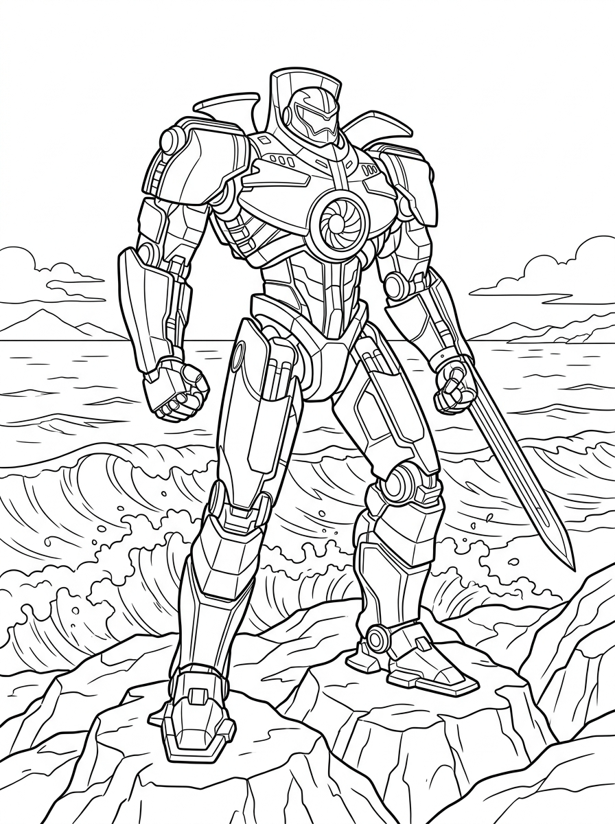 Pacific Rim 19 disegni da colorare gratis per bambini di Pacific Rim