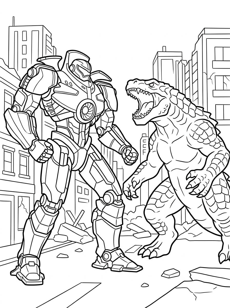Pacific Rim 17 disegno Pacific Rim da colorare e stampare 1