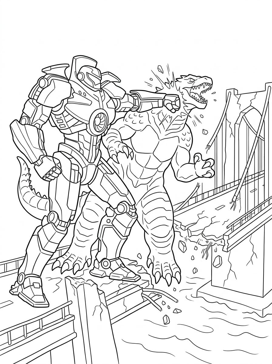Pacific Rim 14 disegni di Pacific Rim da colorare