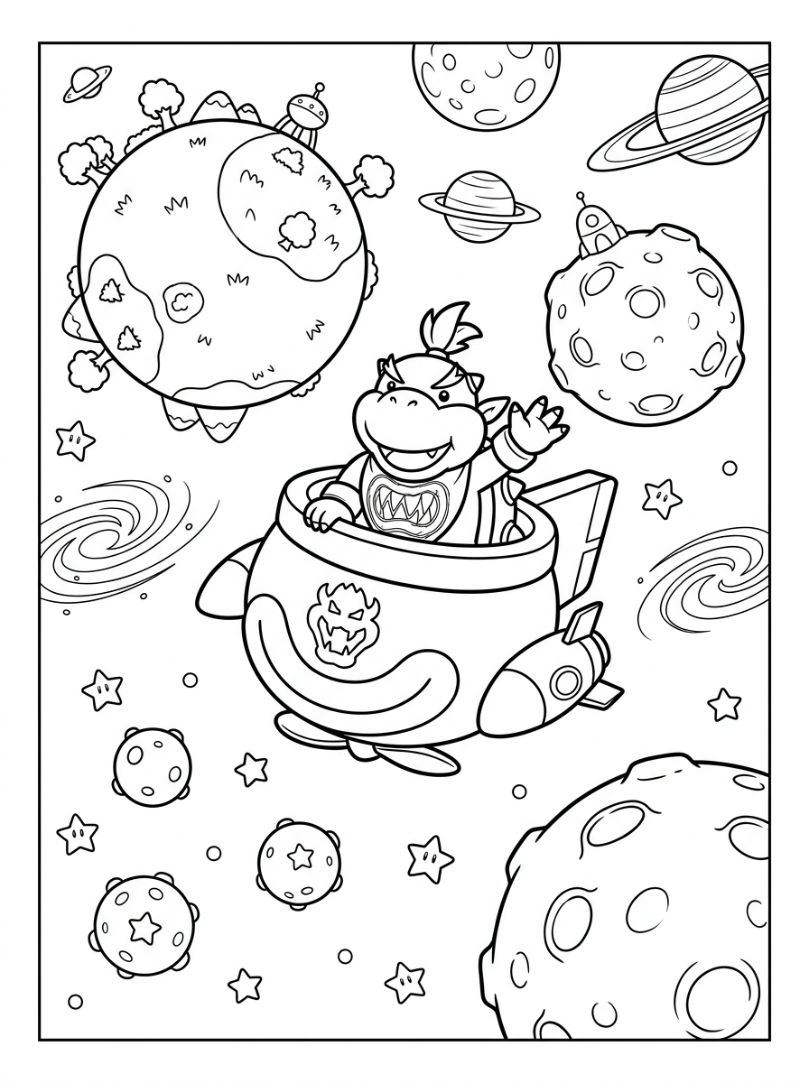 Super Mario Galaxy 22 disegni di Super Mario Galaxy da colorare 1