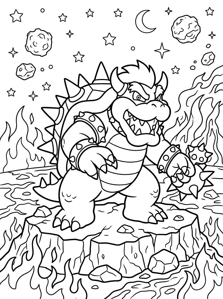 Super Mario Galaxy 21 immagini da colorare di Super Mario Galaxy 1
