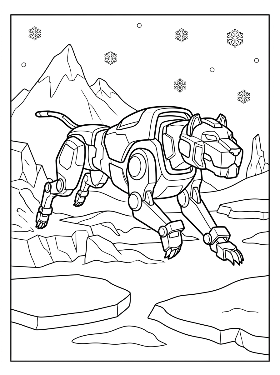 pdf stampare Voltron da colorare 2