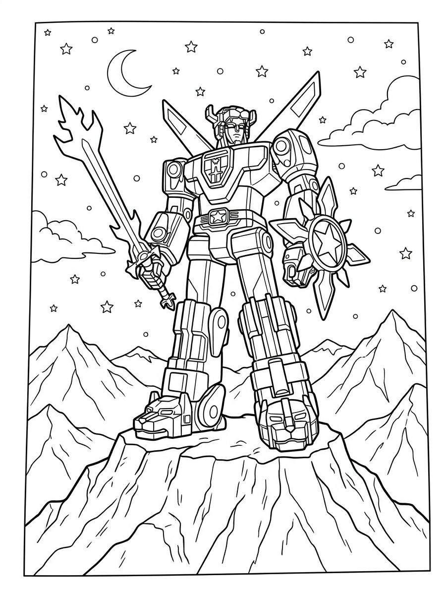 disegni di Voltron da colorare e stampare