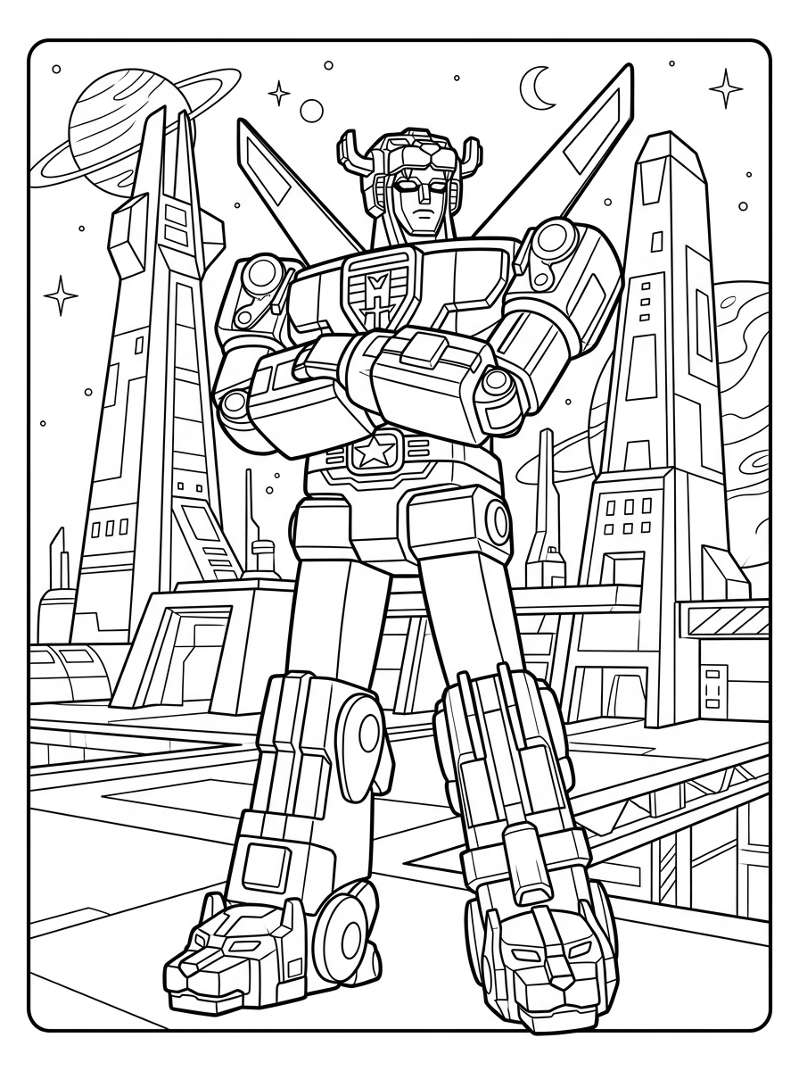 disegno Voltron da colorare e stampare 1